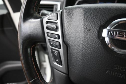 Pearl White 2018 Nissan Titan XD Platinum Reserve
