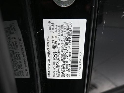 2019 Honda Accord LX