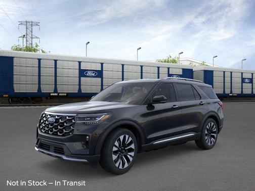 Agate Black Metallic 2026 Ford Explorer Platinum