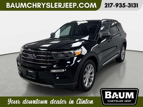 AGATE BLACK METALLIC 2022 Ford Explorer XLT