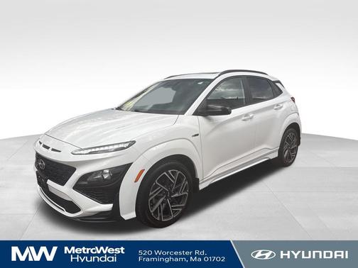 Lunar White 2023 Hyundai KONA N Line