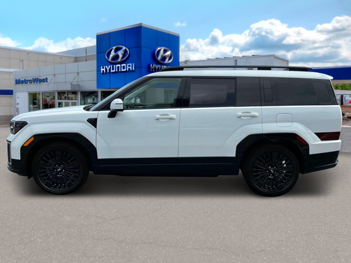 Serenity White 2025 Hyundai SANTA FE HEV Calligraphy