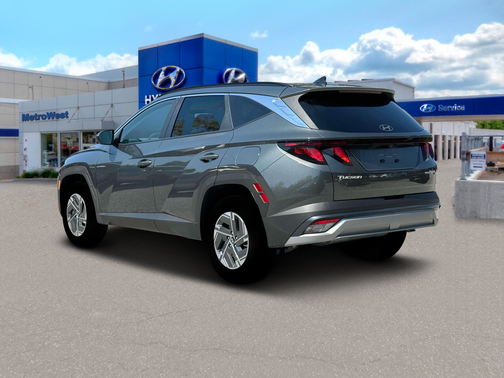 Amazon Gray 2025 Hyundai TUCSON Hybrid Blue