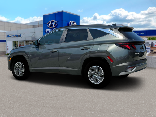 Amazon Gray 2025 Hyundai TUCSON Hybrid Blue