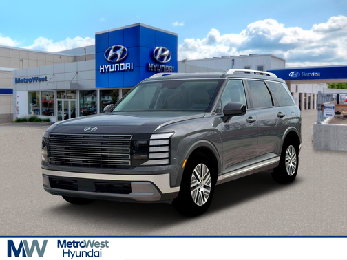 Ecotronic Gray Pearl 2026 Hyundai Palisade Hybrid SEL 8P