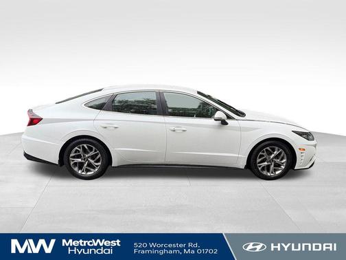 Quartz White 2021 Hyundai SONATA SEL