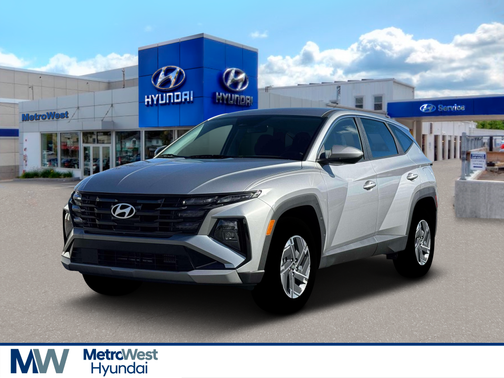 Shimmering Silver 2026 Hyundai TUCSON Hybrid Blue SE