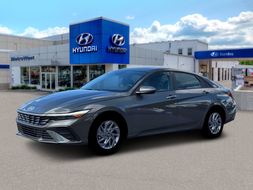 Amazon Gray 2026 Hyundai ELANTRA HEV Blue