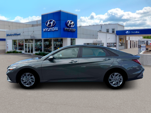 Amazon Gray 2026 Hyundai ELANTRA HEV Blue