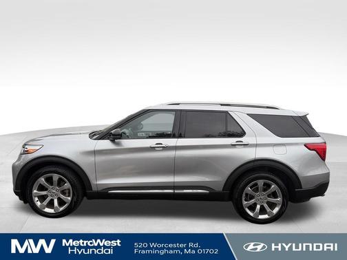 White 2020 Ford Explorer Platinum