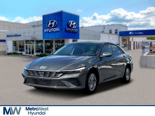 Amazon Gray 2026 Hyundai ELANTRA HEV Blue