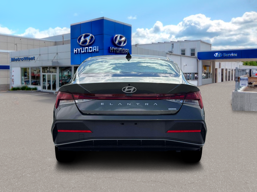 Amazon Gray 2026 Hyundai ELANTRA HEV Blue