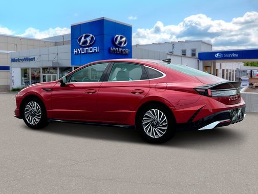 Ultimate red 2025 Hyundai SONATA Hybrid SE