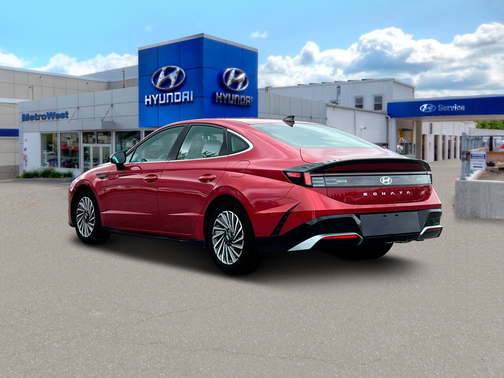 Ultimate red 2025 Hyundai SONATA Hybrid SE