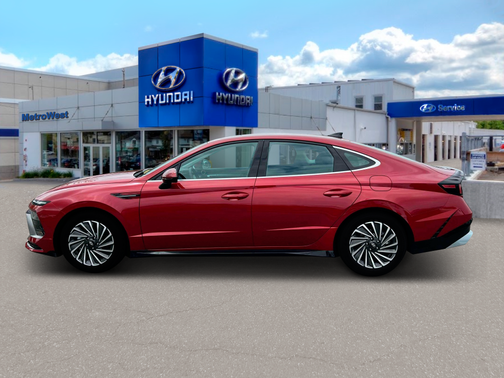 Ultimate red 2025 Hyundai SONATA Hybrid SE