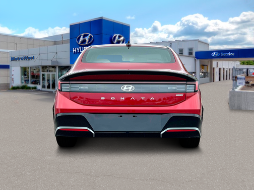 Ultimate red 2025 Hyundai SONATA Hybrid SE