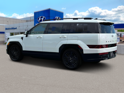 Serenity White 2025 Hyundai SANTA FE HEV Calligraphy