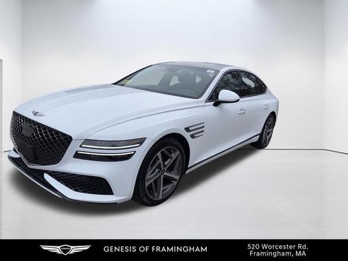 Alta White 2024 Genesis G80 3.5T Sport AWD