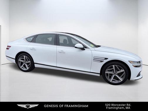 Alta White 2024 Genesis G80 3.5T Sport AWD