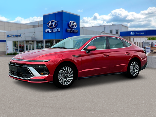 Ultimate red 2025 Hyundai SONATA Hybrid Limited