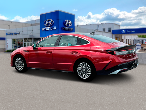 Ultimate red 2025 Hyundai SONATA Hybrid Limited