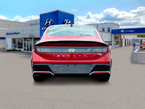 Ultimate red 2025 Hyundai SONATA Hybrid Limited
