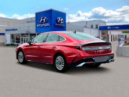 Ultimate red 2025 Hyundai SONATA Hybrid Limited