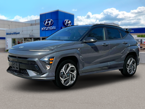 Ecotronic Gray Pearl w/Black Roof 2024 Hyundai KONA N Line
