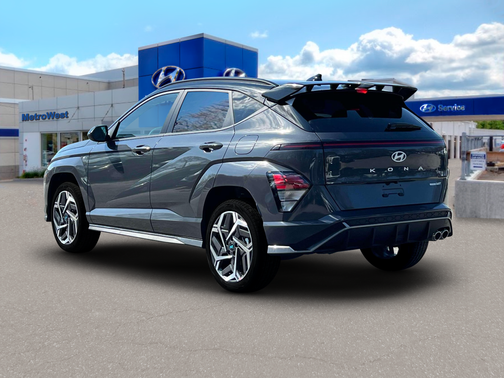 Ecotronic Gray Pearl w/Black Roof 2024 Hyundai KONA N Line