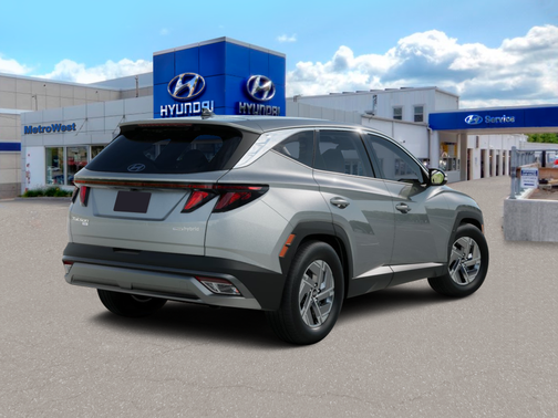 Shimmering Silver 2026 Hyundai TUCSON Hybrid Blue SE
