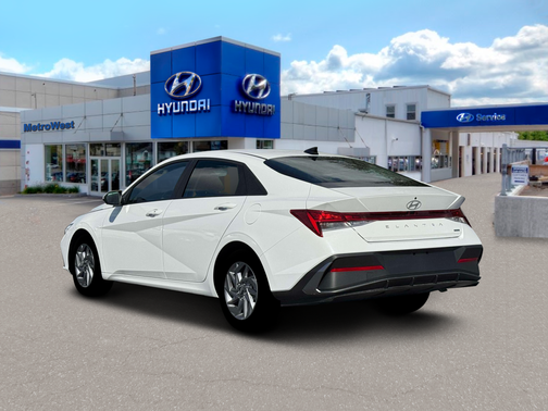 Serenity White 2026 Hyundai ELANTRA HEV Blue