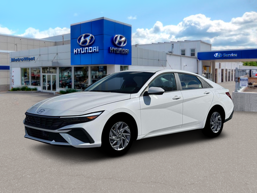 Serenity White 2026 Hyundai ELANTRA HEV Blue