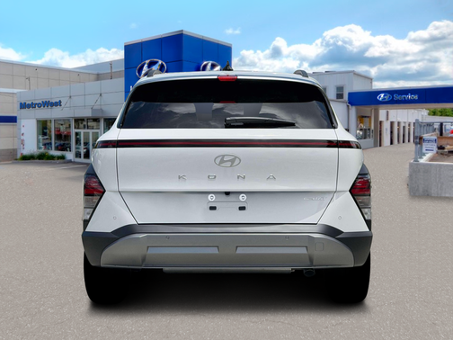 Atlas White 2026 Hyundai KONA Limited