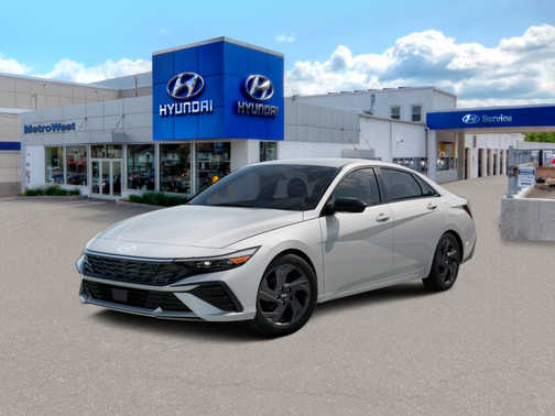 Serenity White 2026 Hyundai ELANTRA Sport
