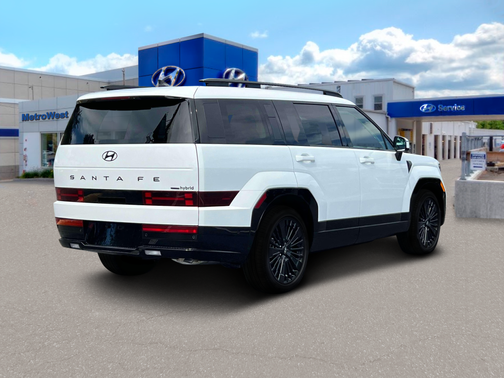 Serenity White 2025 Hyundai SANTA FE HEV Calligraphy