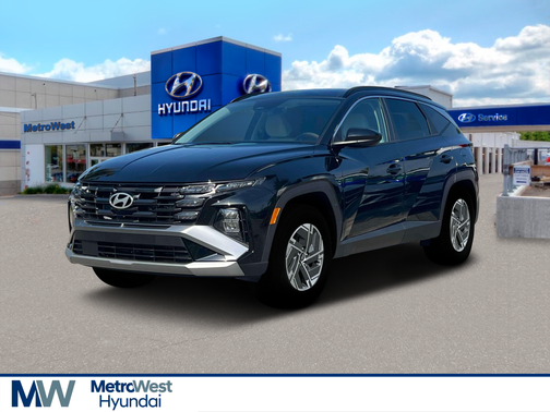 Ash Black 2025 Hyundai TUCSON Hybrid Blue
