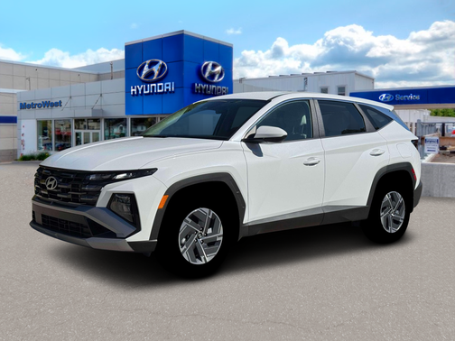 Creamy White Pearl 2026 Hyundai TUCSON Hybrid Blue SE