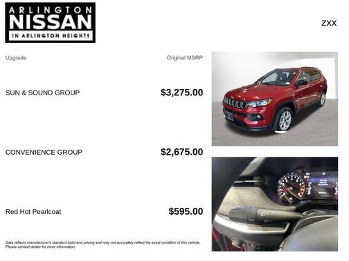 Red 2025 Jeep Compass Latitude
