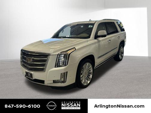 Crystal White Tri-Coat 2018 Cadillac Escalade Platinum