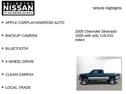 Dark Green Metallic 2005 Chevrolet Silverado 1500 LS Extended Cab