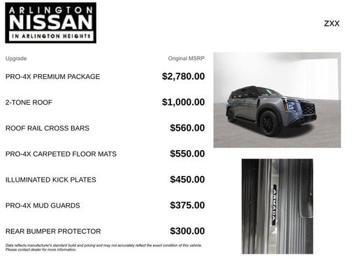 2t Gun Metallic 2025 Nissan Armada PRO-4X