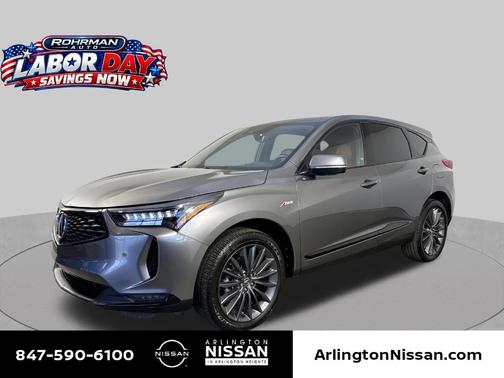 Liquid Carbon Metallic 2023 Acura RDX A-Spec Advance Package