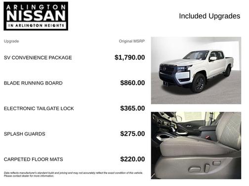 Glacier White 2026 Nissan Frontier SV