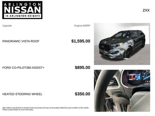Lithium Gray 2021 Ford Edge ST Line
