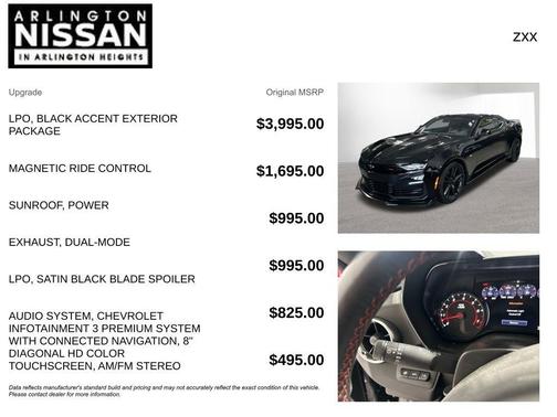 Black 2021 Chevrolet Camaro 2SS