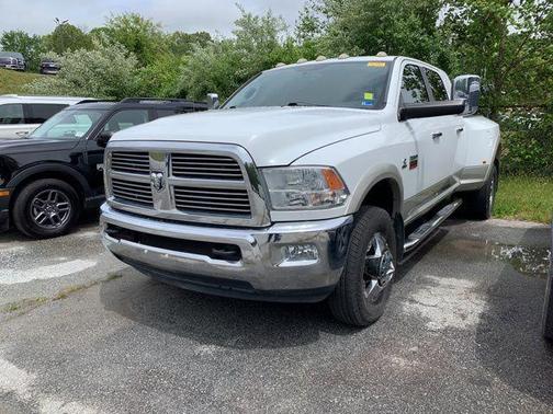 Bright White Clearcoat/Light Graystone Pearlcoat 2010 Dodge Ram 3500 Laramie