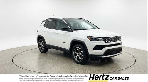 Bright White Clearcoat 2025 Jeep Compass Limited