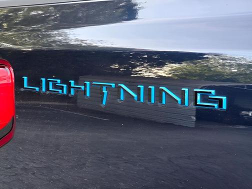 Antimatter Blue Metallic 2023 Ford F-150 Lightning LARIAT