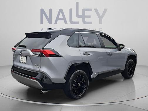 Silver Sky Metallic/Midnight Black Metallic 2024 Toyota RAV4 Hybrid SE