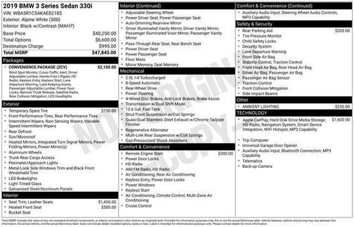 Alpine White 2019 BMW 330 330i